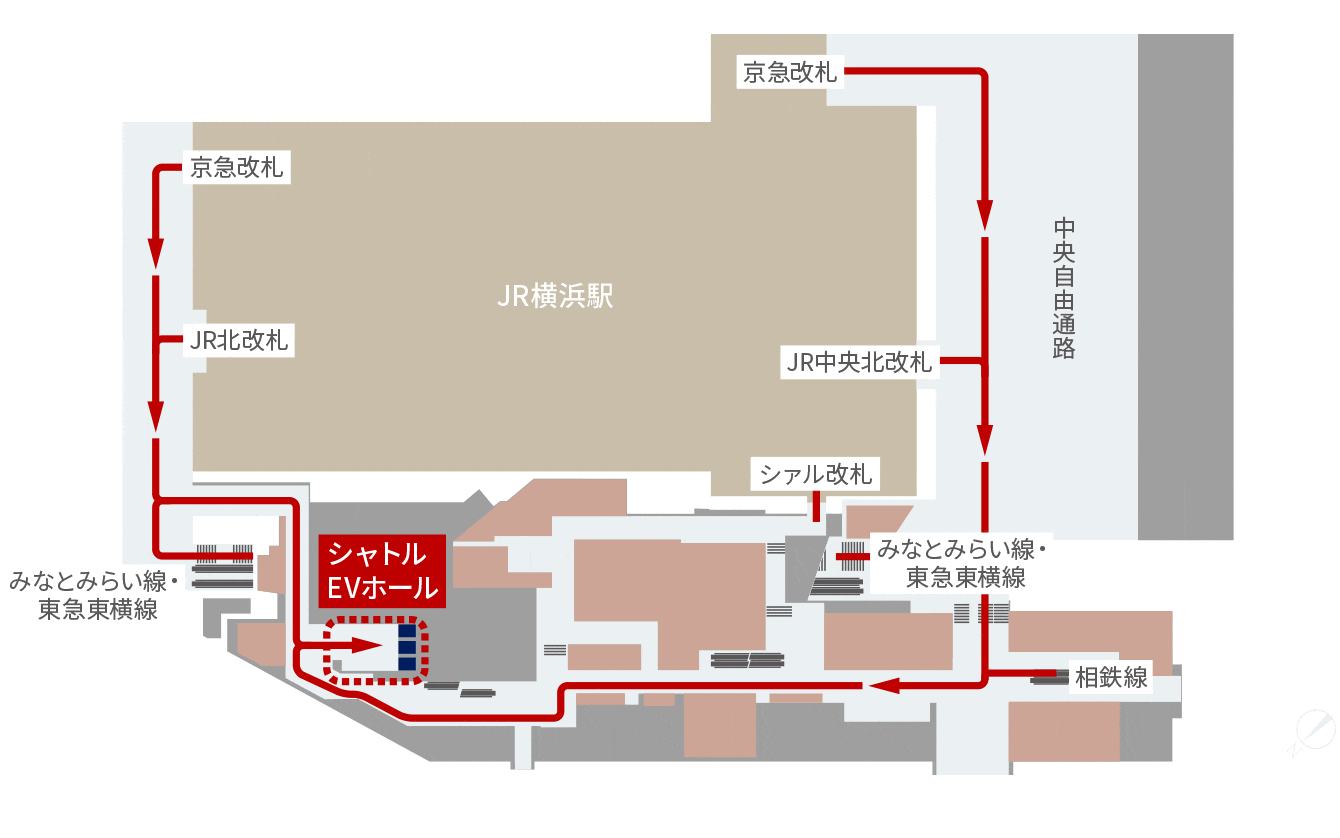 B1Fアクセスマップ